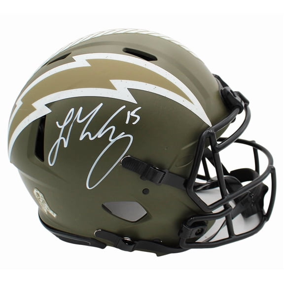 Ladd McConkey Autographed/Signed Los Angeles Speed Pro STS Football Helmet