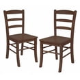 thumbnail image 1 of Ladder Back Chair in Anitque Walnut- Set of 2, 1 of 1