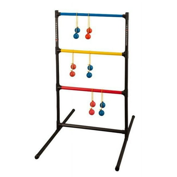 Ladder Ball Golf Game Set, Red & Royal Blue & Black