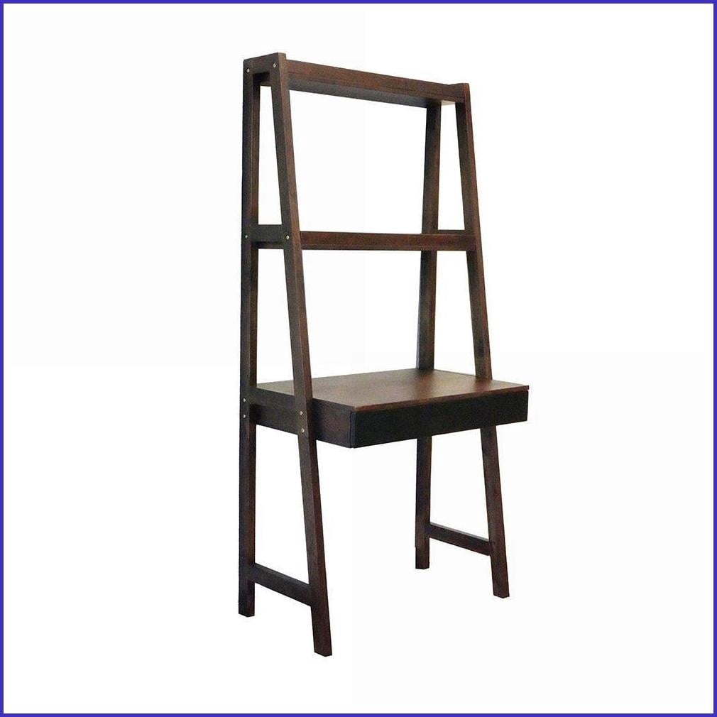 Ladder Desk with Shelf, 32x20x68