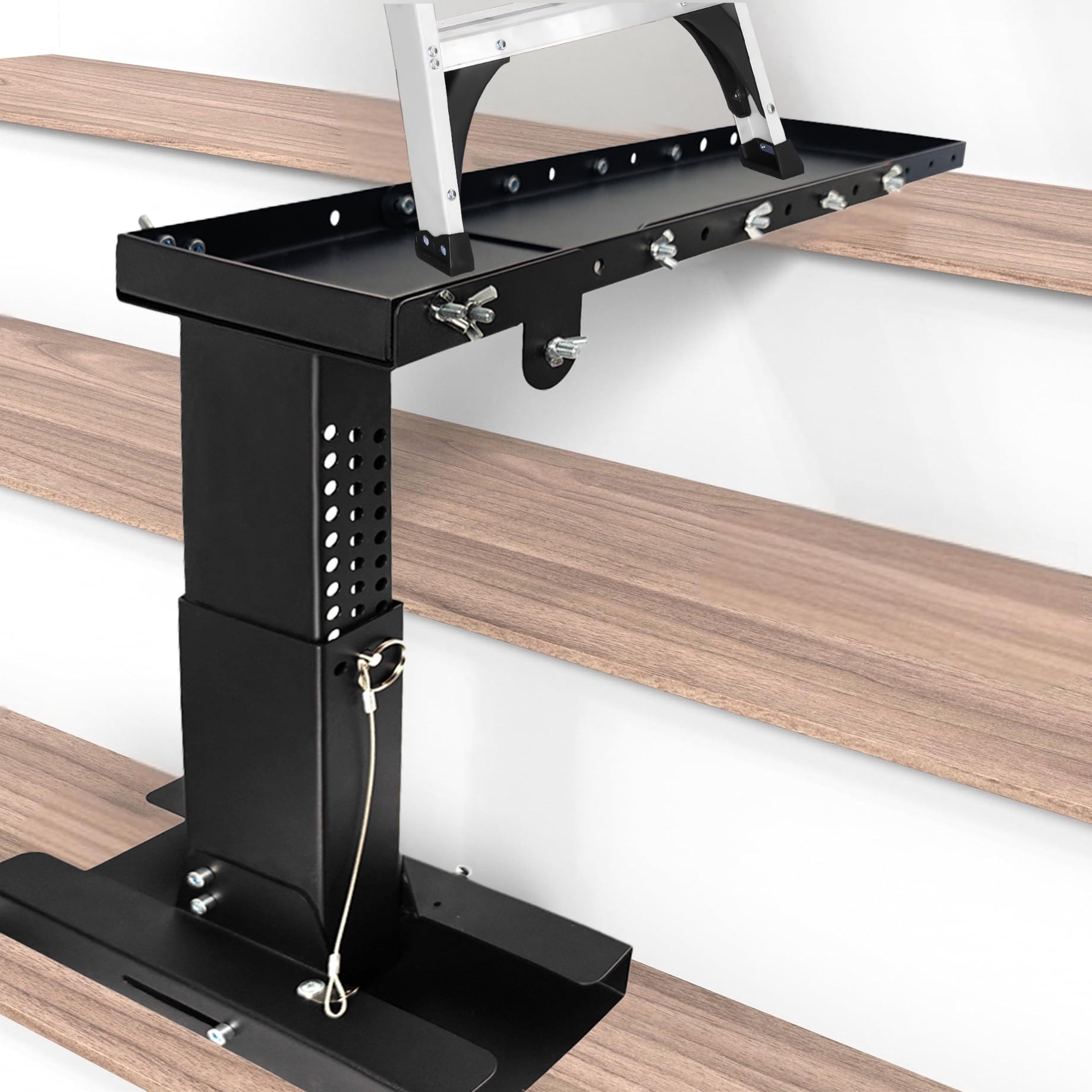 Extension Ladder Alternative Ladder Extender Pro, Anti-Slip Foldable Steel Ladder Extension for ...