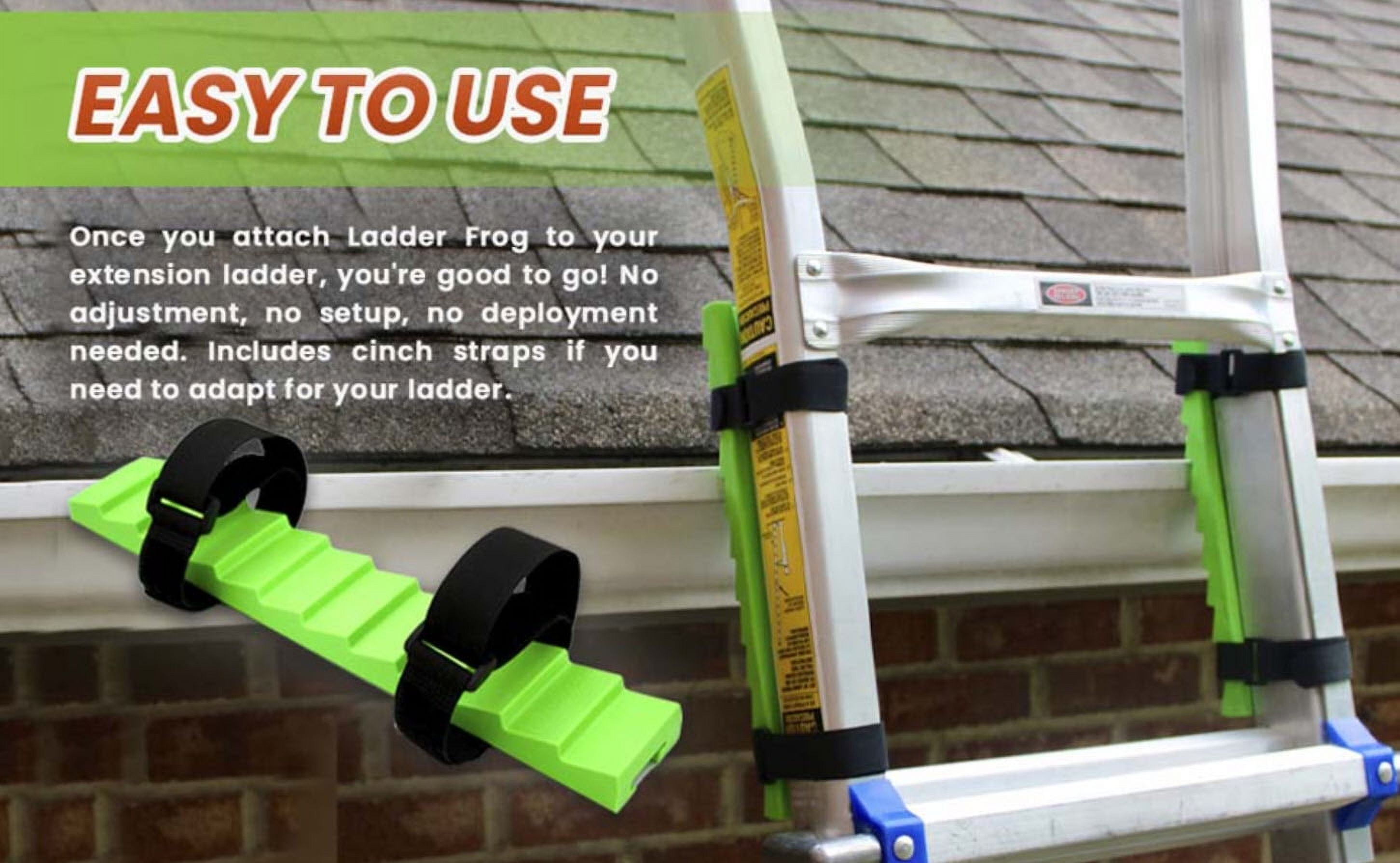 Ladder Frog Fiberglass, Universal Fit, Folding & Extension Ladder