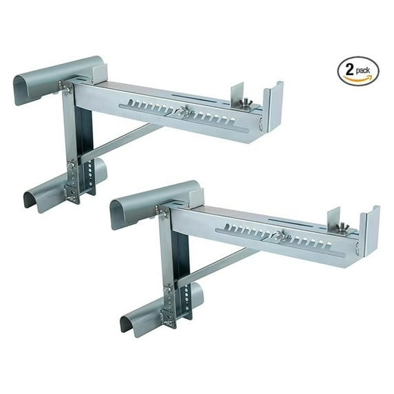 Ladder Jack 2 Pack - Extension Ladder Scaffold Brackets, 2 Rung Short ...