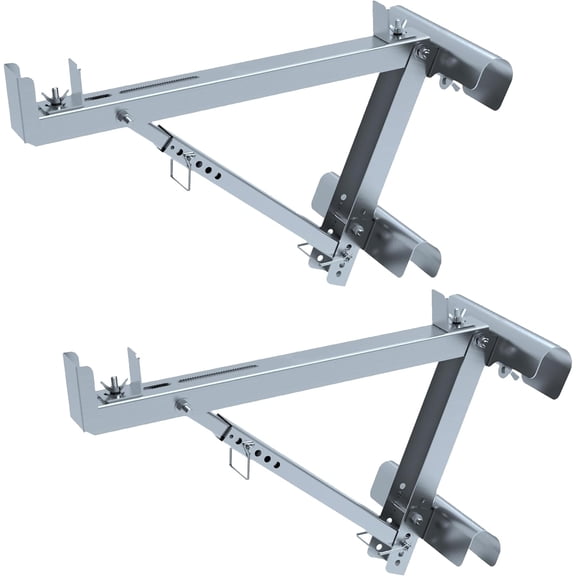 Ladder Jacks 2 for Metaltech Scaffolding Platform,Two-Rung Short Extension Ladder Jack for Working Stage,2024 Upgrading Design & Strengthen Stability. (1 Pair)