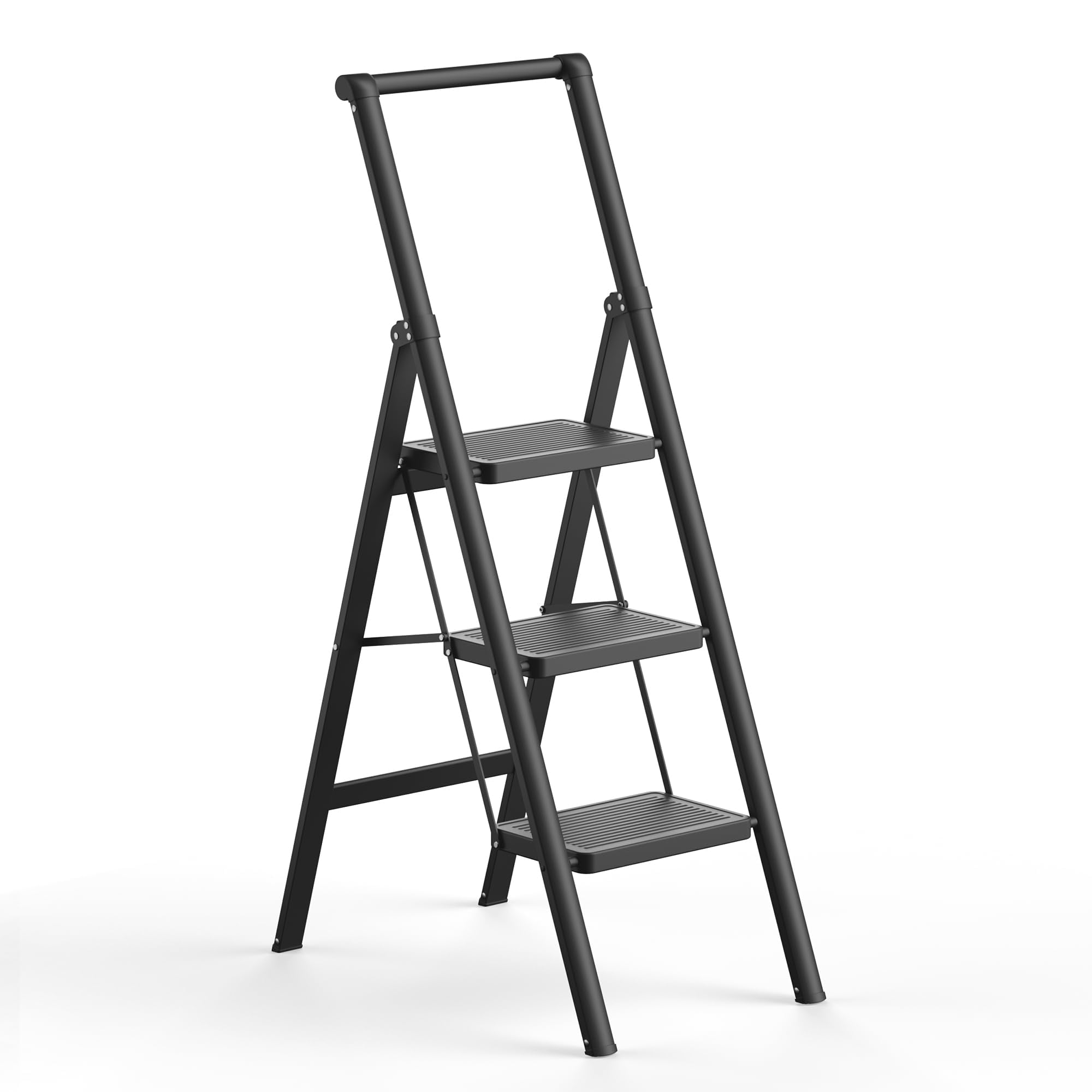Ladder, Lightweight Folding Step Stool，Anti-Slip 7.9'' Wide Pedal;Space ...