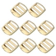 thumbnail image 1 of Uxcell Ladder Lock Buckle Slide Zinc Alloy Adjustable Webbing Strap Release Buckles 3/4", Light Gold, 8 Pack, 1 of 6