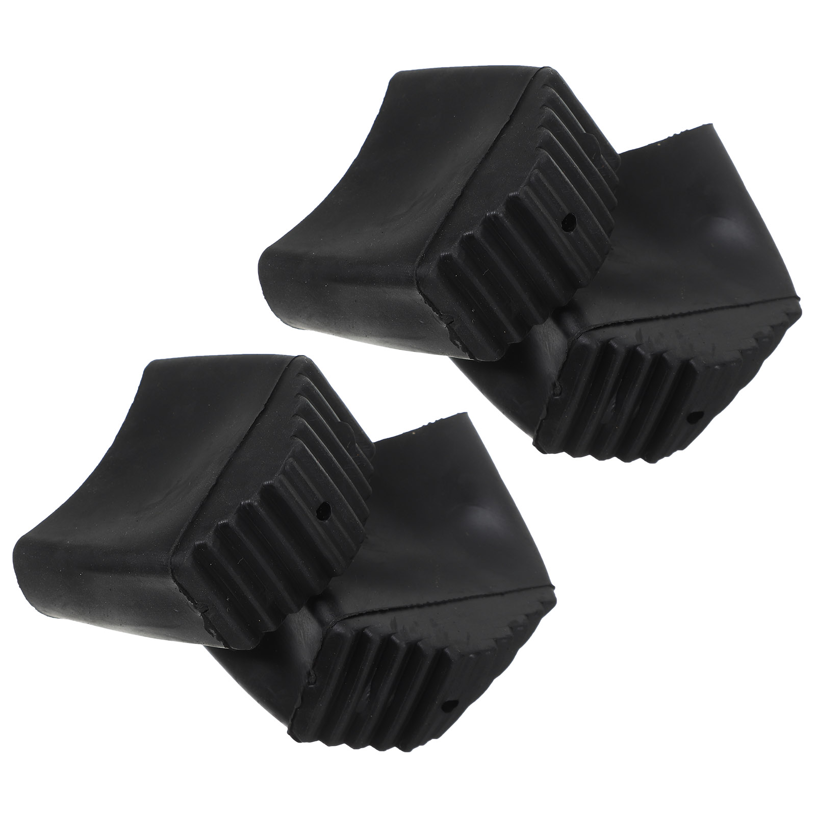 Ladder Pads Non 4Pcs Black Ladder Caps Rubber Ladder Replacement Feet Mat Cover Bumpers