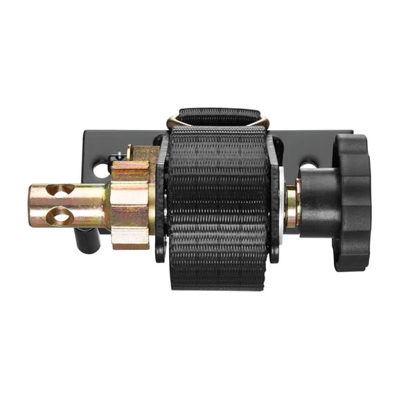 Ladder Rack Straps 2-Pack, Nook Warmth 7.4ft Ratchet Straps, 500lbs Capacity, Black Square Tube Mount with J-Hooks, Heavy Duty Cargo Tie Down Straps