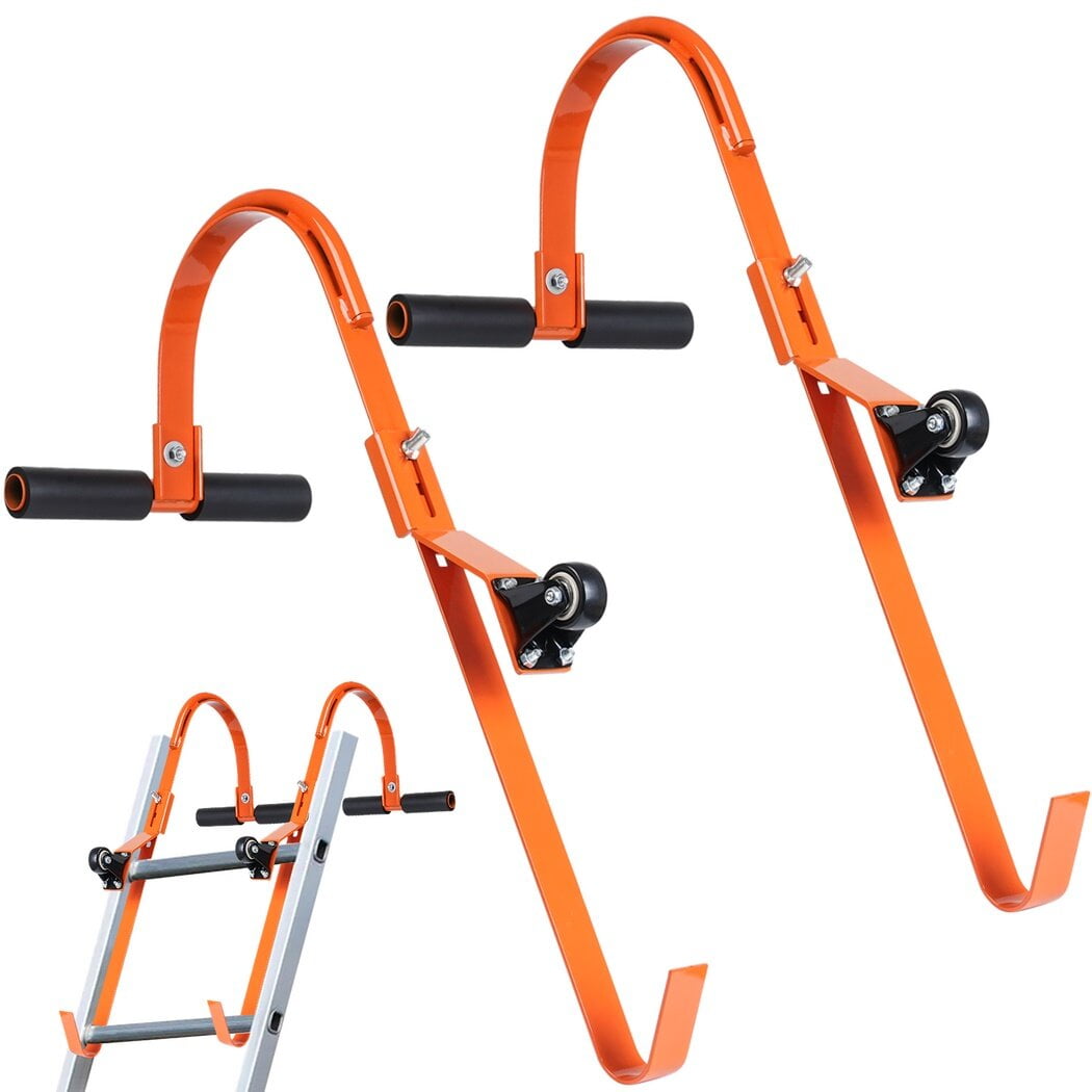 Ladder Roof Hooks, 2 Packs HeavyDuty Alloy Steel Roof Step Ladder Hooks, Auxiliary Ladder Hooks