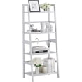 Ladder Shelf, 4 Tier Bookshelf, Floor Standing Bathroom Storage Rack ...