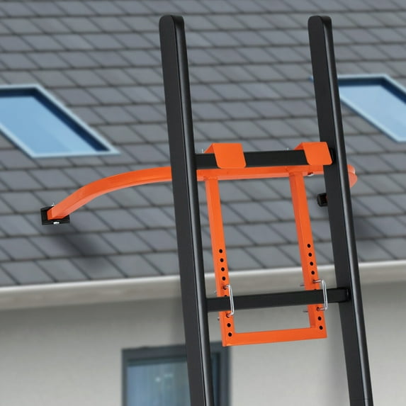 Ladder Stabilizer 507lbs Weight Bearing,U-Shaped Bolts Ladder Standoff w/2 Anti-Slip Pads,Adjust Bolt Roof Ladder Safety Accessories