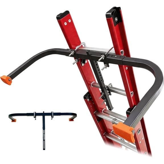 Ladder Stabilizer, Extension Ladder Stabilizer for Roof, Adjustable Ladder Standoff Attachment for Gutters, Windows, Heavy-Duty Steel Ladder Stabilizers Support