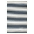 thumbnail image 1 of Ladder Stripe Navy/Ivory Handwoven Wool Rug, 8' x 10', 1 of 6