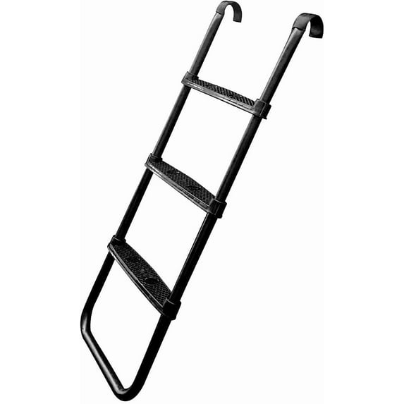 Ladder, Universal Trampoline Ladder Accessories 3-Step Ladder Skid-Proof Wide Step Easy Assembly
