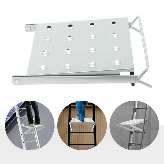Ladder Work Platform Accessory, Work Platform for Hanging in Ladders, Ladder Hanging Step 10.4*13.8*17.1in
