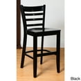 thumbnail image 1 of Ladderback Counter Stool Black with wood seat, 1 of 5
