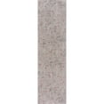 thumbnail image 1 of Laddha Home Designs 2' x 7.5' Ivory and Wine Red Distressed Geometric Rectangular Rug Runner, 1 of 6