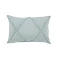 thumbnail image 1 of Laddha Home Designs 24" Blue Hand Woven Diamond Tufted Rectangular Throw Pillow, 1 of 9
