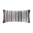 thumbnail image 1 of Laddha Home Designs 28" Navy Blue and White Braided Rectangular Throw Pillow, 1 of 6