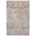 thumbnail image 1 of Laddha Home Designs 5.25' x 7.75' Beige and Blue Rustic Damask Rectangular Outdoor Area Throw Rug, 1 of 8