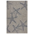 thumbnail image 1 of Laddha Home Designs 5' x 7' Gray and Navy Blue Starfish Rectangular Outdoor Area Throw Rug, 1 of 8