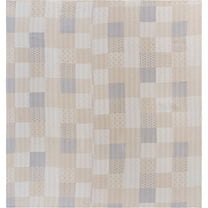 Laddha Home Designs 96" Beige and Cream Handcrafted Rectangular Coverlet - Queen Size