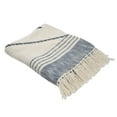 thumbnail image 1 of Laddha Home Designs Blue and White Geometric Diamond Throw Blanket 50" x 60", 1 of 9