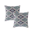 thumbnail image 1 of Harlow Hill 20" x 20" Navy/Light Gray Geometric Cotton Adult Decorative Throw Pillow Cover, 1 of 8