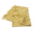 thumbnail image 1 of Laddha Home Designs Solid Yellow Diamond Tufted Throw Blanket with Fringes 50" x 60", 1 of 7