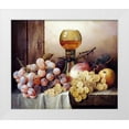 thumbnail image 1 of Ladell, Edward 14x12 White Modern Wood Framed Museum Art Print Titled - Grapes, Apple, Plums, 1 of 4