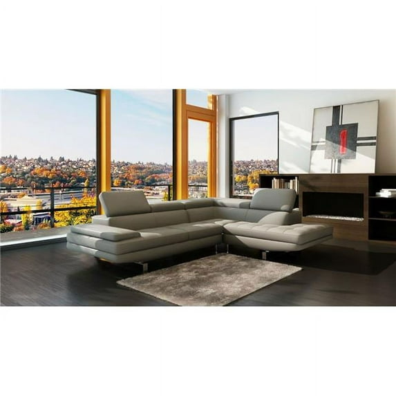Ladeso LN-308-LG Sectional Sofa - Light Grey