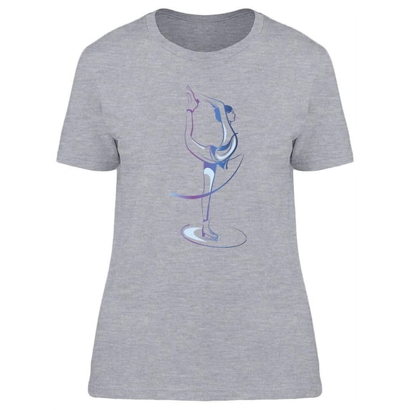 Ladie Figure Skating  T-Shirt Women -Image by Shutterstock, Female Medium