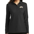 thumbnail image 1 of Ladie's Bowling Arch Moisture-Wicking Long Sleeve Polo Shirt, 2XL Black, 1 of 3
