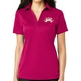 thumbnail image 1 of Ladie's Bowling Arch No Button Polo Shirt, Large Pink Raspberry, 1 of 3