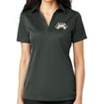 thumbnail image 1 of Ladie's Bowling Arch No Button Polo Shirt, Small Steel Grey, 1 of 3