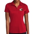 thumbnail image 1 of Ladie's Crashing Bowling Pins Moisture-Wicking Performance Polo Shirt, 4XL Deep Red, 1 of 3