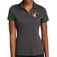 thumbnail image 1 of Ladie's Crashing Bowling Pins Moisture-Wicking Performance Polo Shirt, Extra Small Graphite Grey, 1 of 3