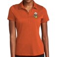 thumbnail image 1 of Ladie's Crashing Bowling Pins Moisture-Wicking Performance Polo Shirt, Small Texas Orange, 1 of 3