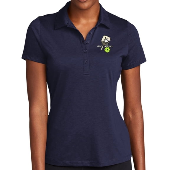 Ladie's Pickleball Moisture-Wicking Performance Polo Shirt, XL True Navy