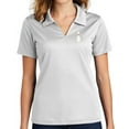thumbnail image 1 of Ladie's Single Bowling Pin No Buttons Dri-Mesh Polo Shirt, Small White, 1 of 3