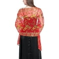 thumbnail image 1 of Ladiery Sequin Floral Shawls and Wraps for Evening Dresses,Women sparkly Sheer Mesh Wedding Shawls for Evening Party, 1 of 7