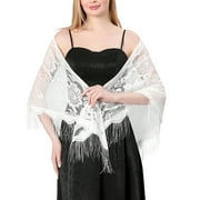 sachin and babi light blue dress Sheer Chiffon Open Front Evening Shawl Wrap with Scarf Ring Set – eXcaped main image 0