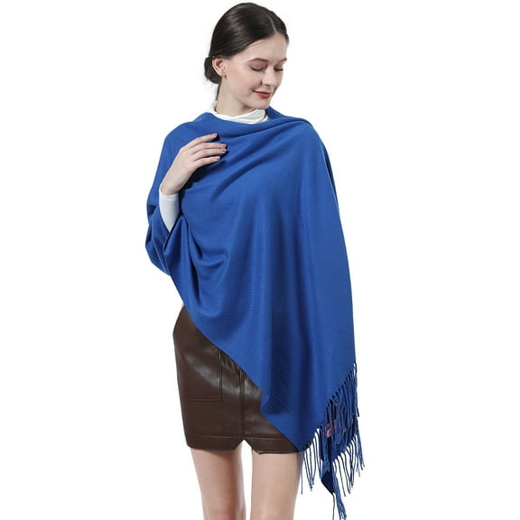 Ladiery Women's Plush Soft Scarf Wrap - Cozy Lightweight Shawl for Commute & Travel, Oversized Solid Color for Spring & Fall, 78x27 Inches