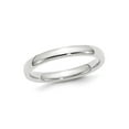 thumbnail image 1 of Gem & Harmony Ladies 10K White Gold 3mm Polished Wedding Band Ring for Women, 1 of 6