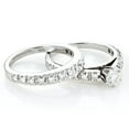 thumbnail image 1 of Ladies 14K Designer Natural 1.2 Ctw Diamond Engagement Ring Set (White Gold Size 7), 1 of 3
