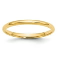 thumbnail image 1 of Ladies 14K Yellow Gold 2mm Comfort Fit Plain Wedding Band (Available Ring Sizes 4-9) Size 4.5, 1 of 3