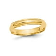 thumbnail image 1 of Gem & Harmony Ladies 14K Yellow Gold 4mm Wedding Band Ring with Edge for Women, 1 of 5