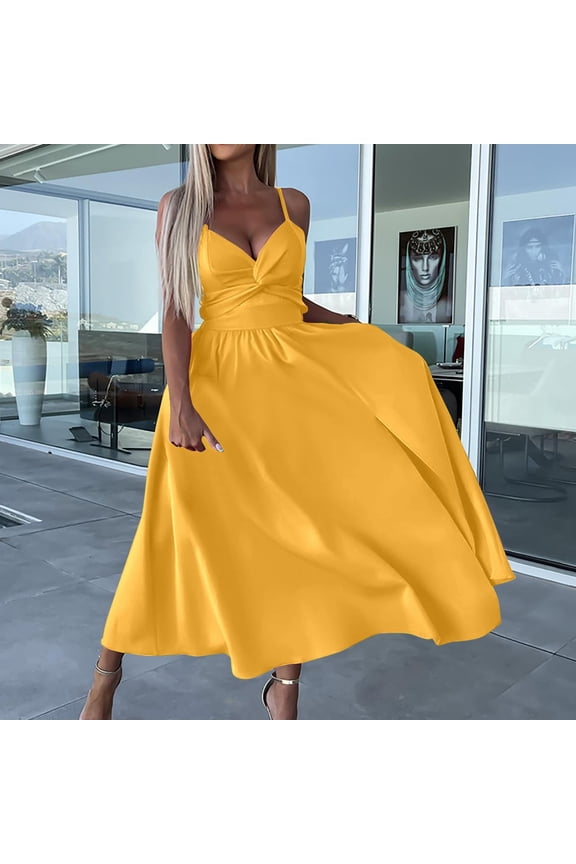 Ladies 2024 Sling Dress Long Maxi Dresses for Women Long Casual Dresses for Women Summer Sports Dress for Women Lon Dress for Women Long Sleeve Fall Dresses for Women Ladies Maxi Dress Summer Dress