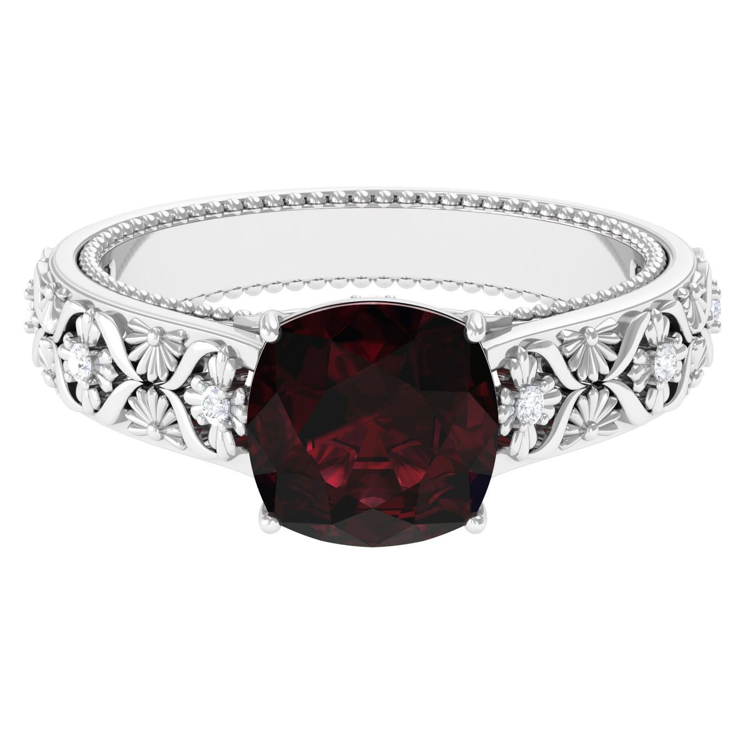 Ladies garnet rings sales