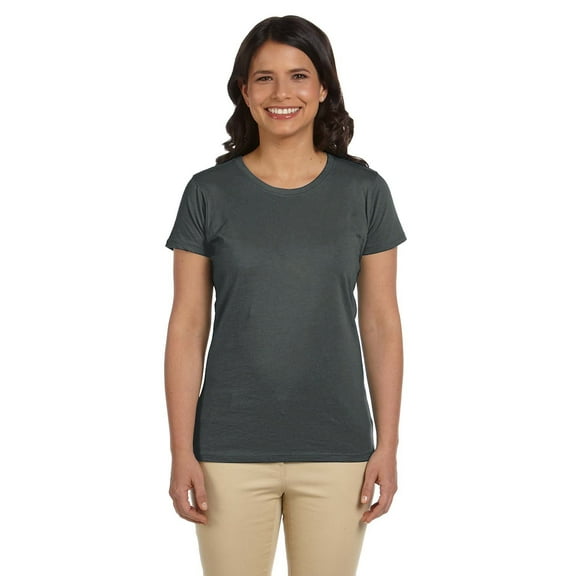 Ladies' 4.4 Oz., 100% Organic Cotton Classic Short-Sleeve T-Shirt , EC3000 , CHARCOAL , Medium